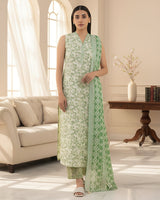 Digital Printed Khaddar 3-Piece Unstitched Suit with Dupatta & Printed Trouser | Winter Collection