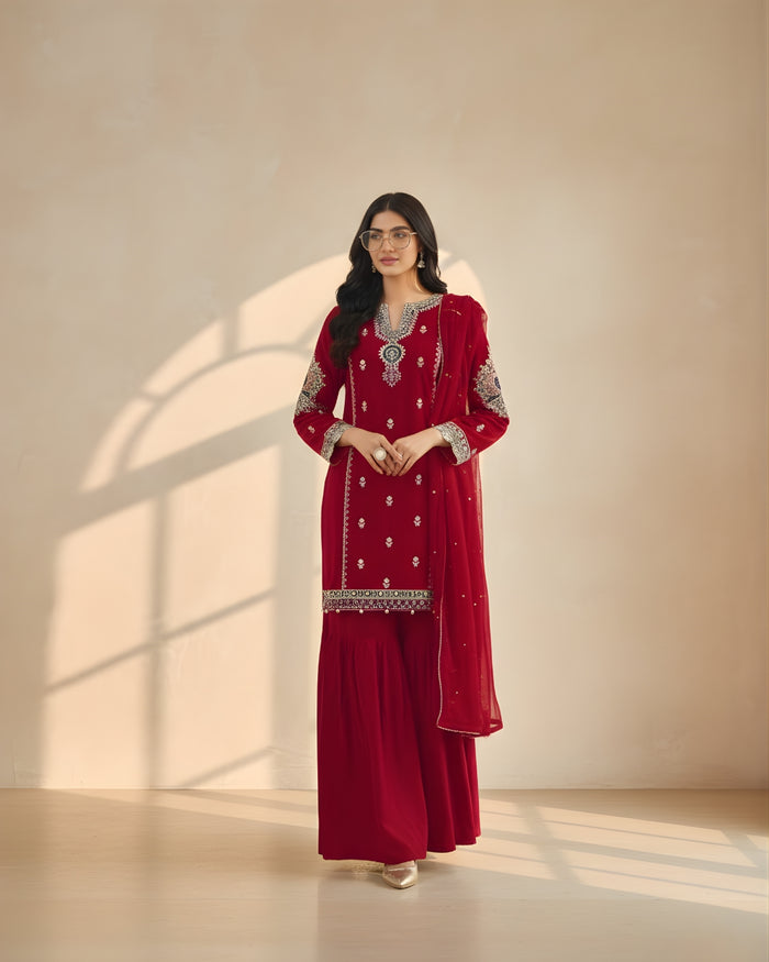 RTS | LUXURY EMBROIDERED 2PC CO-ORD SET