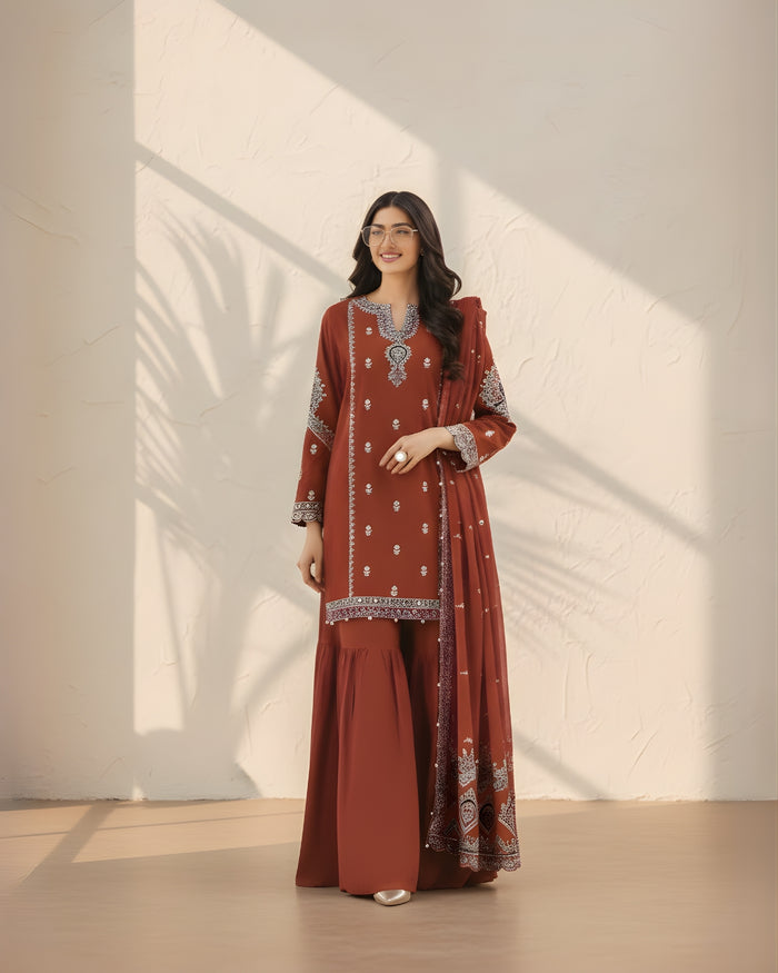 RTS | LUXURY EMBROIDERED 2PC CO-ORD SET