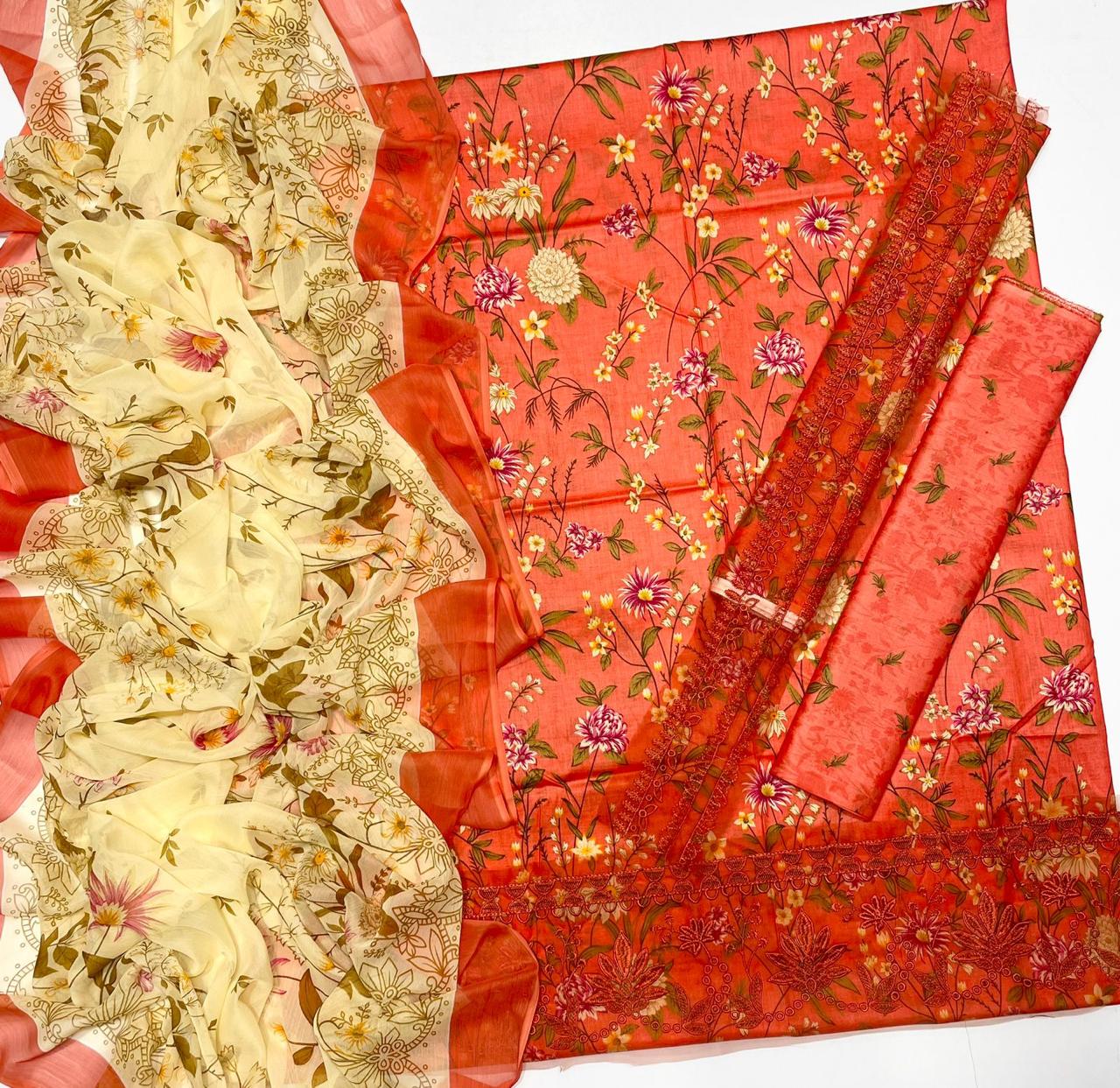 Dhanak Unstitched 3 PC - DU 5
