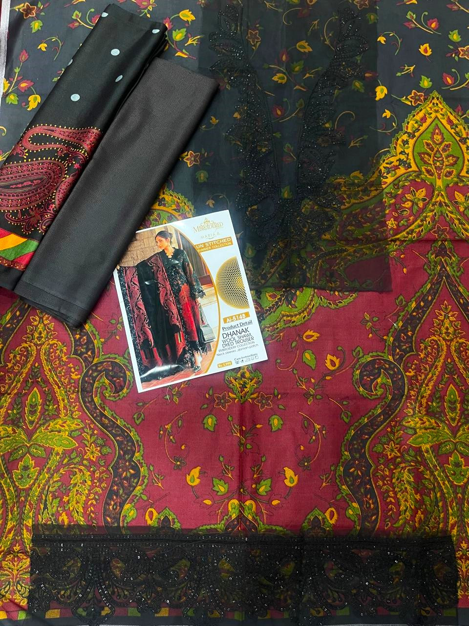 Dhanak Unstitched 3 PC - DU 4