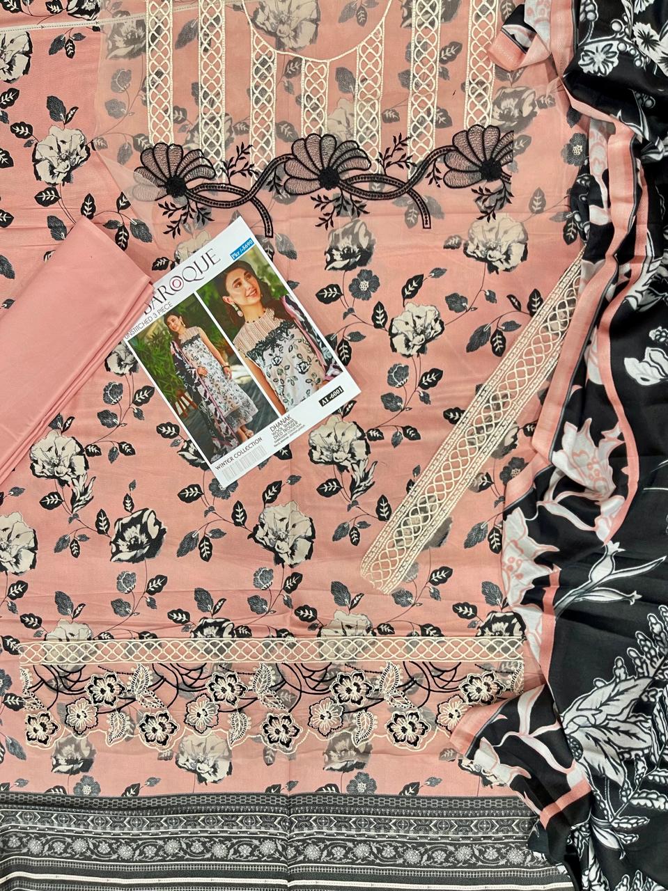 Dhanak Unstitched 3 PC - DU 1