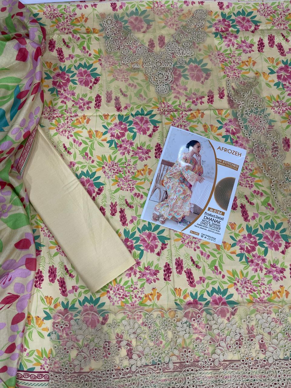 Dhanak Unstitched 3 PC - DU 7