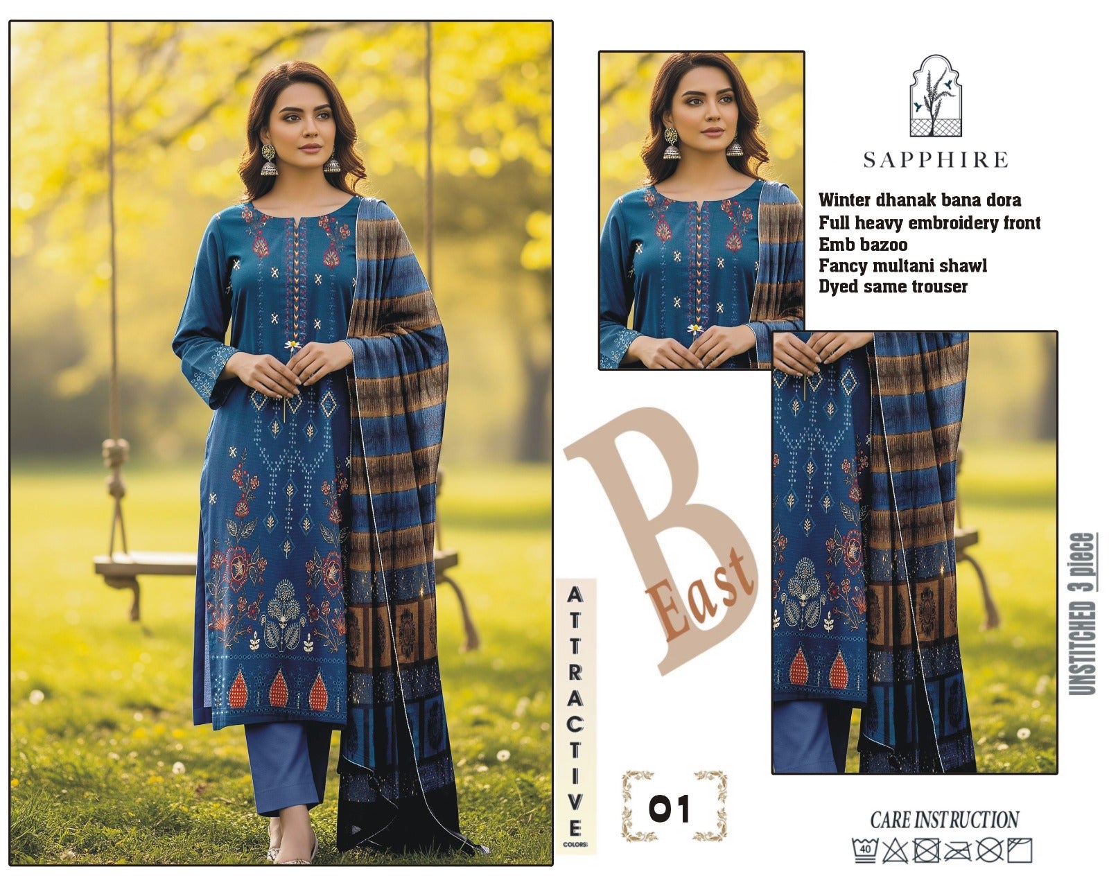 Dhanak Bana Dora 3PC - DBD 01