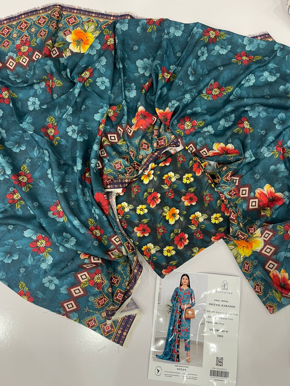 Digital Karandi All Over Print 3PC - DK 26